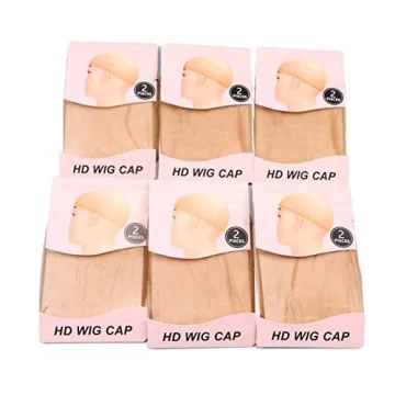 Ecojunmi Ultra-thin HD Wig Caps - 12 Pcs for All