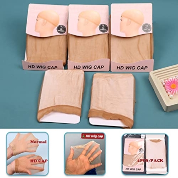 Ecojunmi Ultra-thin HD Wig Caps - 12 Pcs for All