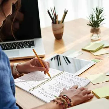 Beautiful Meeting Notebook For Work Organization - Easily Take Notes And Keep Agendas on Track - The Perfect Office Planner Supplies for Women & Men to Professionally Manage Business Projects