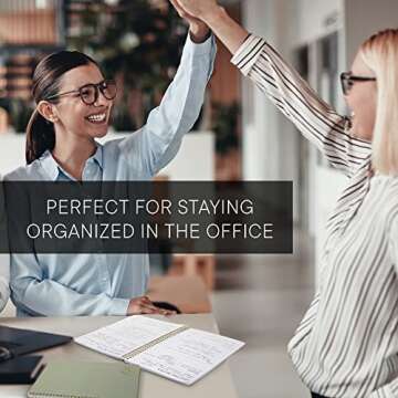 Beautiful Meeting Notebook For Work Organization - Easily Take Notes And Keep Agendas on Track - The Perfect Office Planner Supplies for Women & Men to Professionally Manage Business Projects