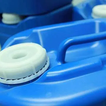 Emergency Water Storage 5 Gallon Water Tank - BPA-Free, Food Grade, Portable, Stackable, Easy Fill - Survival Supply Water Container (6 Tanks (30 Gallons))