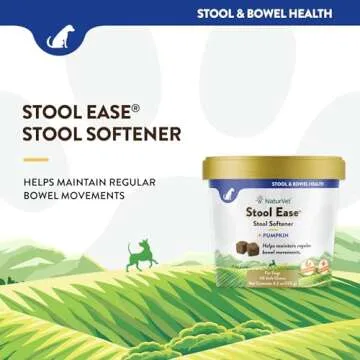 NaturVet – Stool Ease for Dogs – 40 Soft Chews – Helps Maintain Regular Bowel Movements – Enhanced with Sugar Beet Pulp, Flaxseed & Psyllium Husk – 40 Day Supply