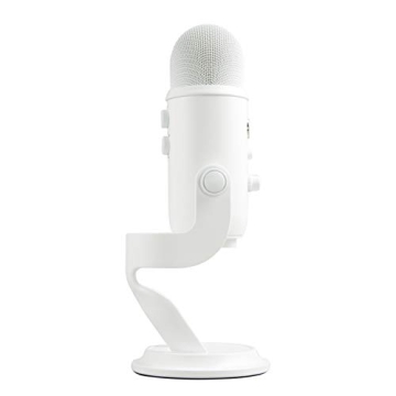 Logitech for Creators Blue Yeti USB Microphone for Gaming, Streaming, Podcasting, Twitch, YouTube, Discord, Recording for PC and Mac, 4 Polar Patterns, Studio Quality Sound, Plug & Play-Whiteout
