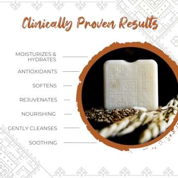 Viori Native Essence Body Wash Bar -120 Gram Unscented - Body Soap Bar with Handcrafted Longsheng Ri...