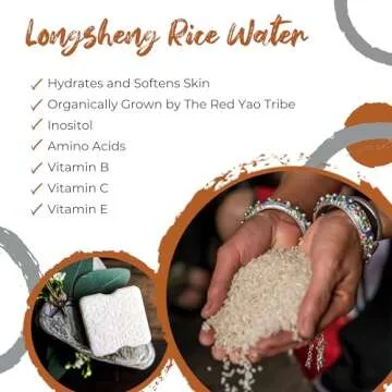 Viori Native Essence Body Wash Bar -120 Gram Unscented - Body Soap Bar with Handcrafted Longsheng Rice Water & Natural Ingredients - Sulfate-free, Paraben-free, Cruelty-free, 100% Vegan, Zero-Waste