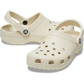 Crocs Unisex Classic Clogs, Bone, Numeric_5 US Men