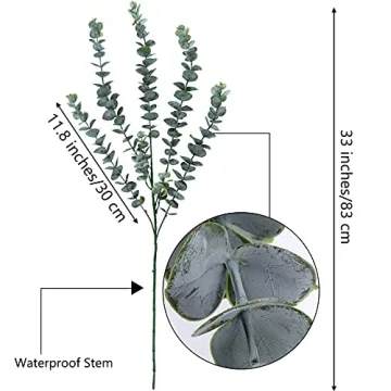 COCOBOO 33" Faux Eucalyptus Branches for Decor