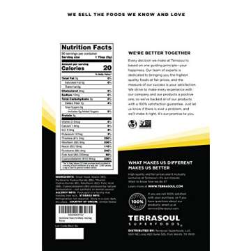 Terrasoul Superfoods Premium Nutritional Yeast Flakes, 16oz - Fortified | Gluten Free | Non-GMO | Ve...