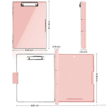 Clipboard with Storage Heavy Duty Multi-functional Clipboard