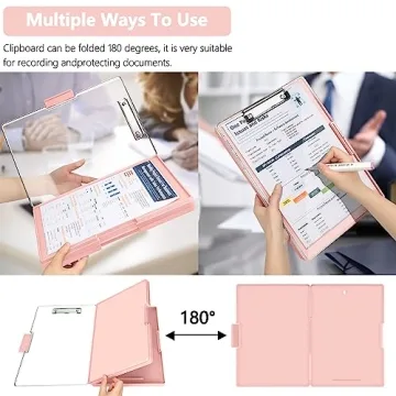 Clipboard with Storage Heavy Duty Multi-functional Clipboard