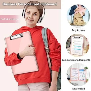 Clipboard with Storage Heavy Duty Multi-functional Clipboard
