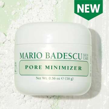 Mario Badescu Pore Minimizer, Powder to Paste Skin Care Facial Pore Cleansing Mask, 0.56 Oz