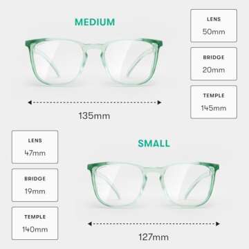Stoggles Square Z87.1 Certified Polycarbonate Safety Glasses, Scratch & Shatter-Proof, Blue-Light & ...
