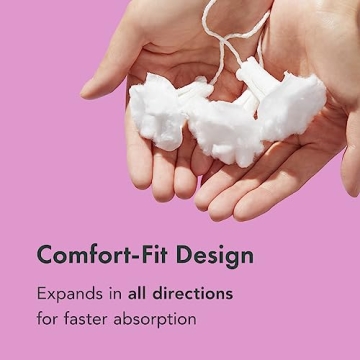 Rael Tampons, Slim Applicator with Organic Cotton Core, Multipack, Regular and Super Absorbency, BPA-Free, Leak Locker Technology, Unscented, Chlorine-Free (40 Count, Bundle)