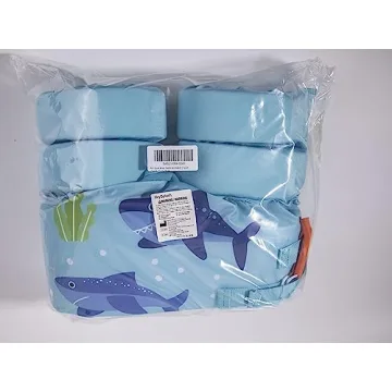 HeySplash Kids Swim Vest Adjustable Safe Durable Blue Shark