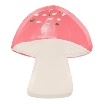 Whimsical Fairy Mushroom Plates for Themed Parties