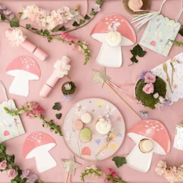 Enchanting Fairy Mushroom Plates for Any Celebration