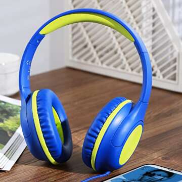 Olitec Kids Over-Ear Headphones for School & Travel