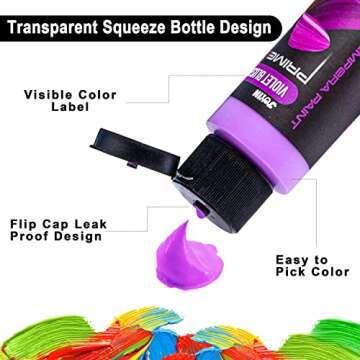 JOYIN Washable Tempera Paint Set for Kids 42PCS