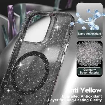 oakxco iPhone 15 Pro Case - Glitter MagSafe Compatible