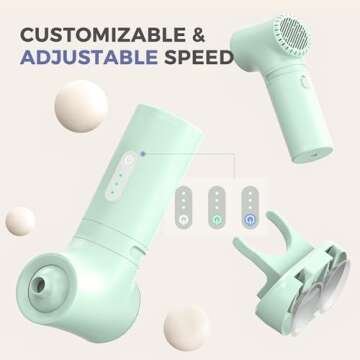 Bath Jet Spa with 3-Speed Cordless Bubble Maker