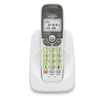 VTech DECT 6.0 Cordless Phone - Blue Display, Big Buttons, Speakerphone, Caller ID, Easy Wall Mount,...