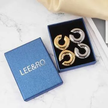 Chunky Ear Cuff Earrings Set - Stylish Non-Piercing Ear Clips