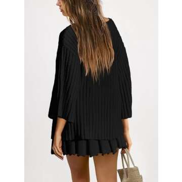 SENSERISE Women's Stylish 2 Piece Sweater Set - Comfy & Chic