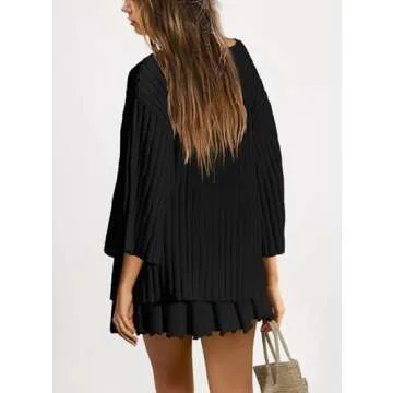 SENSERISE Women's Stylish 2 Piece Sweater Set - Comfy & Chic