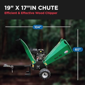 15HP Electric Start Woodchipper Mulcher 420cc Gas Powered