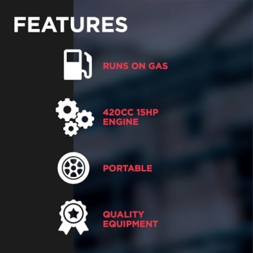 15HP Electric Start Woodchipper Mulcher 420cc Gas Powered