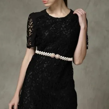 Boho Pearl Elastic Belt for Women - Elegant Style