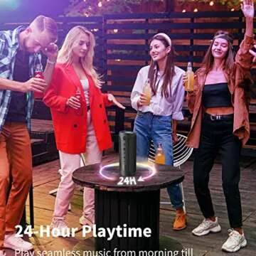 Bluetooth Speaker with 24W Loud Sound & Bass
