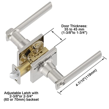 BAOLONG Stylish Square Door Levers for Modern Homes