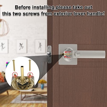 BAOLONG Stylish Square Door Levers for Modern Homes