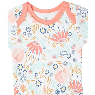 HonestBaby Organic Cotton Unisex Baby Bodysuits Multipack