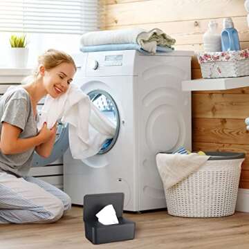 Newtay Dryer Sheet Holder - Stylish & Durable Dispenser