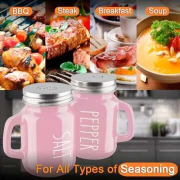 Charming Pink Salt and Pepper Shakers Set for Stylish Cooking