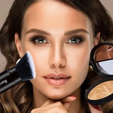 Travel-Friendly Makeup Brush Kabuki Face Brush Portable