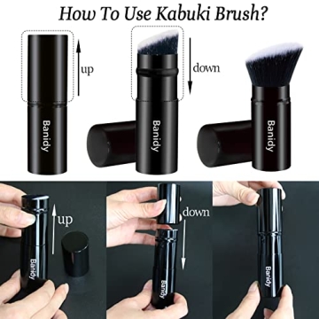 Travel-Friendly Makeup Brush Kabuki Face Brush Portable
