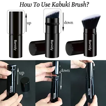 Travel-Friendly Makeup Brush Kabuki Face Brush Portable