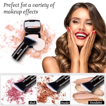 Travel-Friendly Makeup Brush Kabuki Face Brush Portable