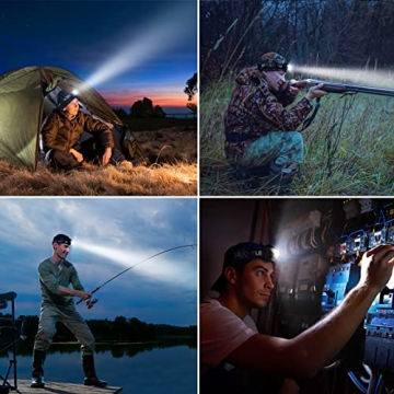 Super Bright Rechargeable LED Headlamp for Camping & Hiking