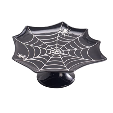 Bico Halloween Spider Web Ceramic Cake Stand Safe Stylish