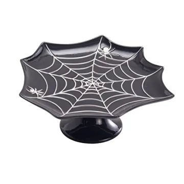 Bico Halloween Spider Web Ceramic Cake Stand Safe Stylish