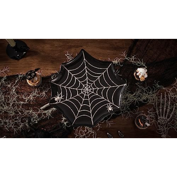 Bico Halloween Spider Web Ceramic Cake Stand Safe Stylish