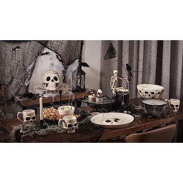 Bico Halloween Spider Web Ceramic Cake Stand Safe Stylish