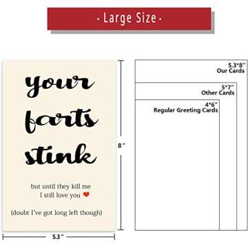 Unique Valentines Gifts for Him or Her, Humorous Birthday Card