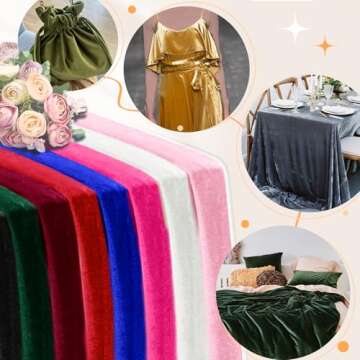 Luxury Stretch Velvet Fabric by P Pothuiny - 5 Yards