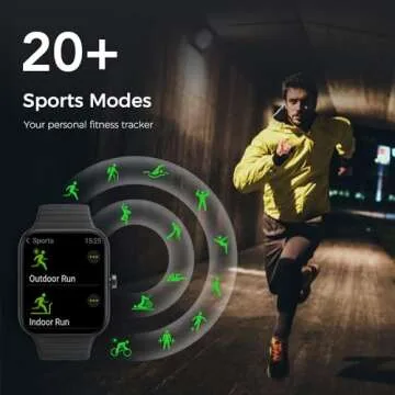 Vibeat Fitness Tracker, Smart Watch for Men Women (Answer/Make Call) Smartwatch with Alexa/Sleep Monitor/Heart Rate/Blood Oxygen/Pedometer/Calories, IP68 Waterproof Smart Watch for Android iPhone